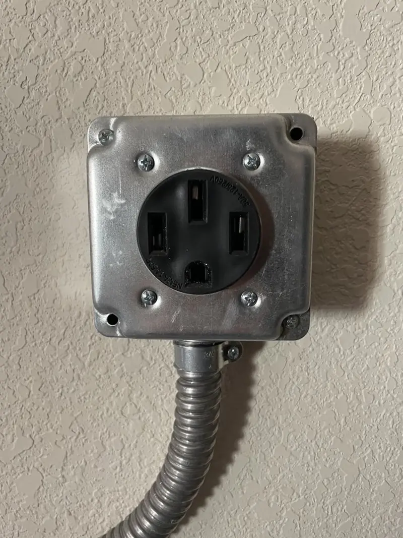 NEMA 14-50 outlet installed for Electrical Panel Upgrade in Elk City